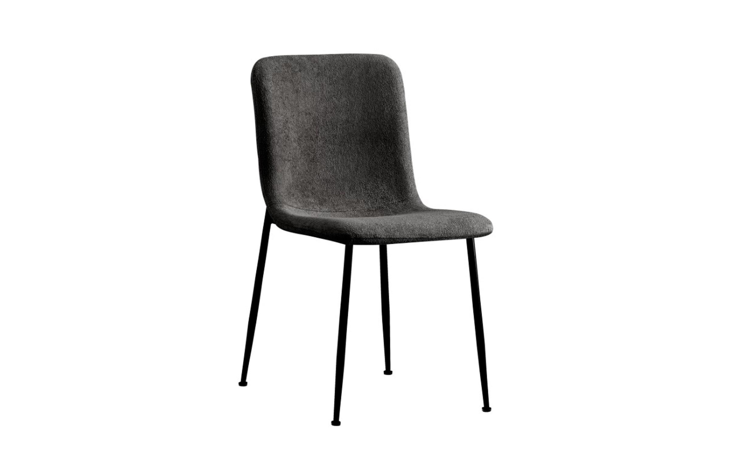 Dining chair Gratiffi, dark grey + black  1